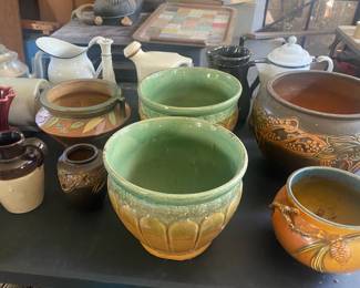 Antique Pottery / Planters / Roseville, etc