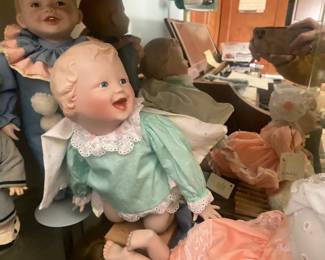 Huge collection of antique and vintage dolls