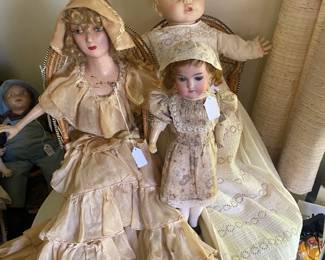 Antique bique dolls