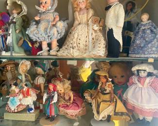 Huge collection of antique and vintage dolls