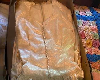 Antique Satin Wedding Gown