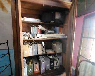 Interior of the large palace sized armoire.