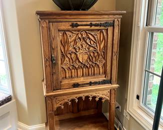 antique hand carved cabinet