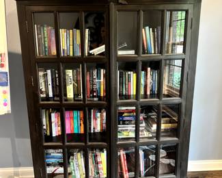 Crate Barrel Faulkner library cabinet