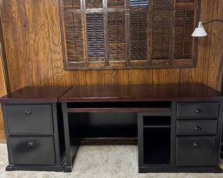 Desk and Filing Cabinet 