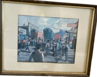 Rustic Ranch Relics, Tim Cox Art, Tools, Western Decor, Utility Vehicle