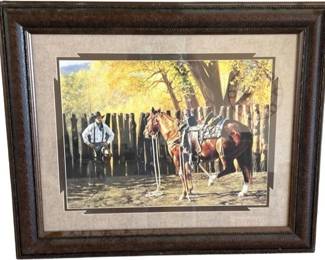 Rustic Ranch Relics, Tim Cox Art, Tools, Western Decor, Utility Vehicle