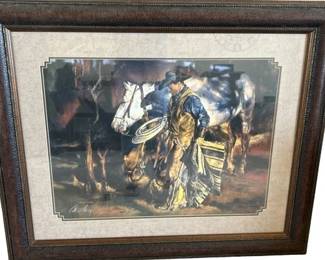 Rustic Ranch Relics, Tim Cox Art, Tools, Western Decor, Utility Vehicle