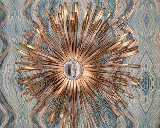 Metal wall art sunburst