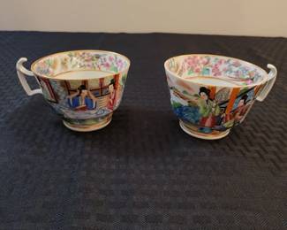 Antique Chinese Famille Rose Tea cups