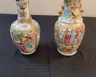 Antique Chinese Famille Rose Vases
