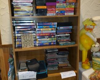 VHS/DVDS/CDs