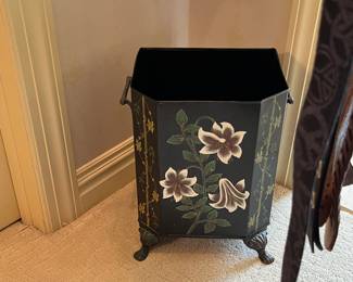 PAINTED TRASH BIN