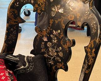 MOTHER OF PEARL INLAY CHAIR