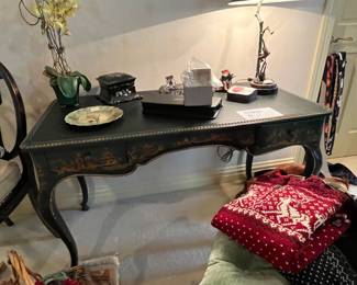 BLACK ASIAN PAINTED DESK