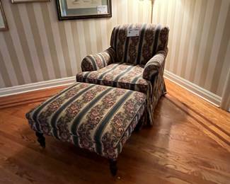 ARM CHAIR & OTTOMAN