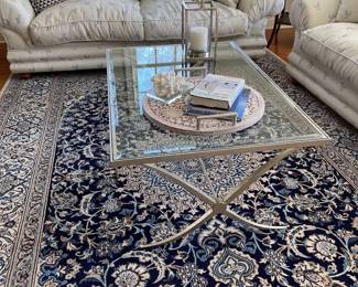 Glass coffee table