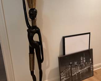 African woman statue