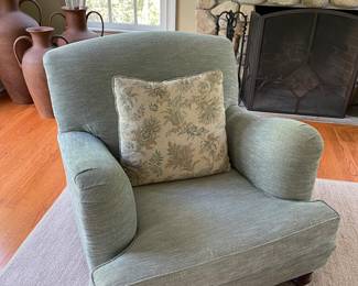 Pair upholstered chairs