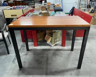 wooden hightop table