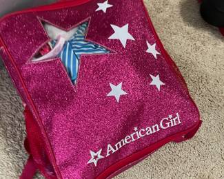 American girl doll bag full of clothes