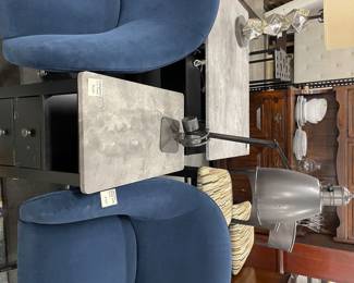 grey slate end table wet elm