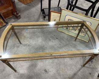 vintage glass table