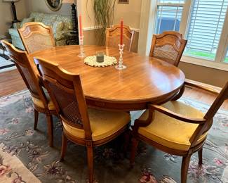 Thomasville dining room set (1927) Buffet, table, 6 chairs, china cabinet