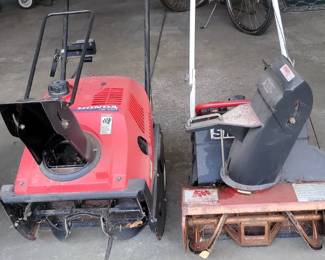 Honda and Snapper Snow Blowers
