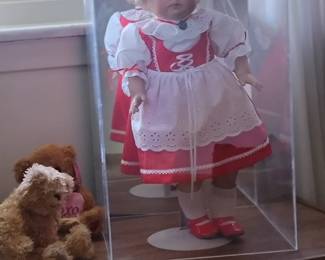Teddy Bear and Doll with  Dutch Outfit