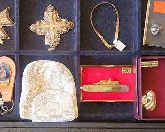 Sterling Silver Crosses, Bracelet, Charm, Earrings, Coin Purse, Pocket Knife