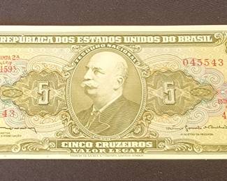 Brazilian Monies 6264 Cruzeiros