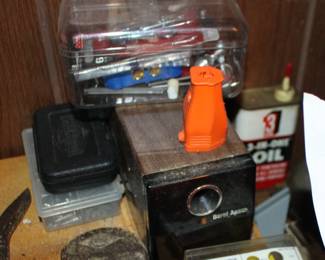 Nuts Bolts, OIl, Sharpener, Drill Bits
