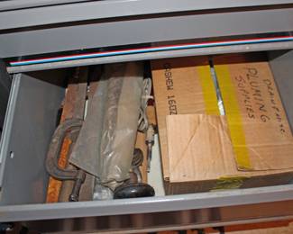 C Clamps, Hand Tools, Plumbing Items