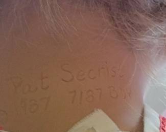 Pat Secrist Doll Marking 1987