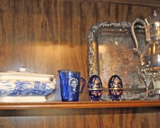 Shirley Temple Pitcher, Decorator Glass Eggs, Serving Coffee Warmer, Covered Salem Heirloom Dish