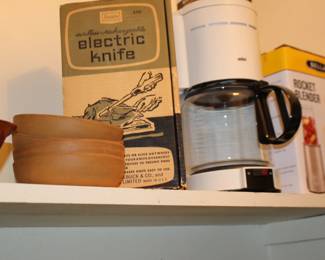 Electric Knife, Coffee Maker, Rocket Blender