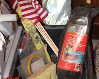 American Flags, Brushes, Car Mop Care Kit