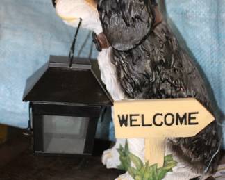Welcome Dog Yard Light