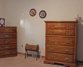 Bedroom Chests, Clock, Art