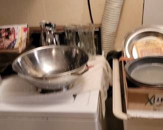 Strainer and Pans