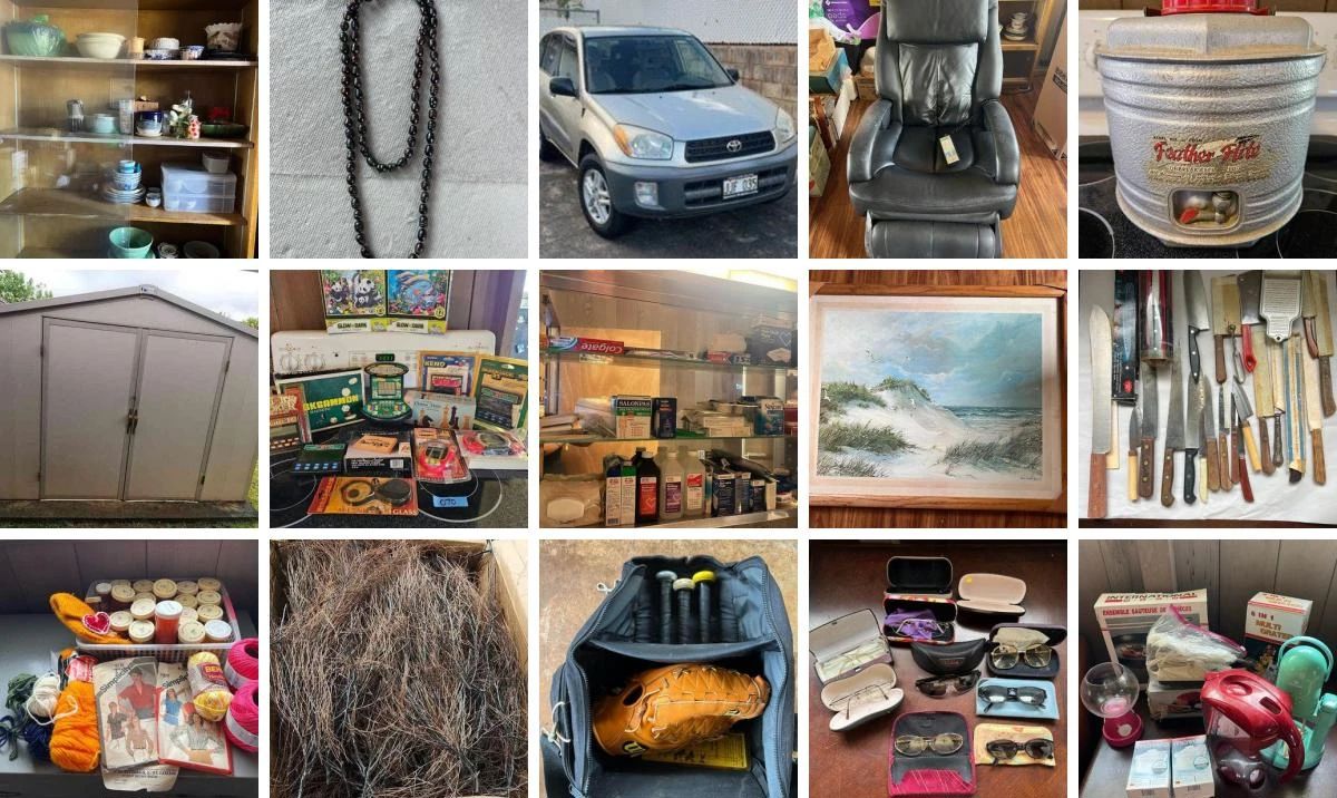 PERFECT PALISADES ESTATE CBids Online Auction • Bidding Ends 05/30/24 • Pickup 06/01/24
Discover hidden treasures and timeless classics at our exclusive estate auction in Pacific Palisades. Dive into the excitement of mystery lots, where every lot holds a surprise waiting to be unveiled. From collectibles to essential household items to Christmas decor, electronics to exquisite furniture, vintage games to captivating art pieces, fishing supplies, books. a Toyota RAV4 and more, this auction has something for everyone! Be sure to check back often as more lots will be listed daily! Happy bidding!