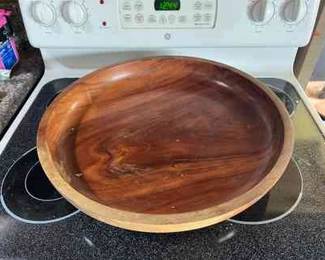 PPE198- Large Wooden Serving Bowl 