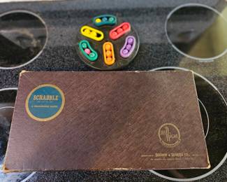 PPE162-Vintage Scrabble Board Game, Backswing And Upwords