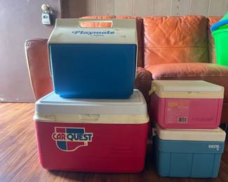 PPE031- Various Vintage Coolers (Igloo,Coleman & More) 