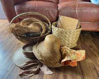 PPE179- Woven Baskets & Sun Hats