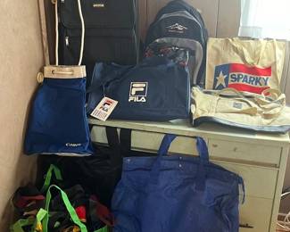 PPE097 Black Suitcase, Rolling Backpack, Re-usable Shopping Bags & More!