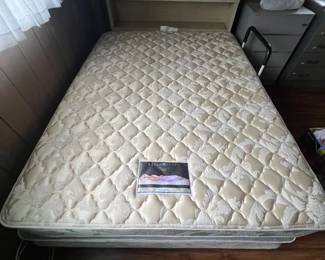 PPE186- Metal Frame Headboard & Mattress With Metal Bed Rail