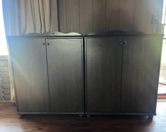 PPE022- (2) Elysee Entrance Space Cabinets 