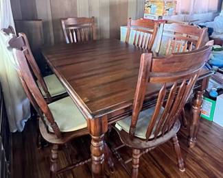 PPE002- (6) Seater Wooden Dining Table Set